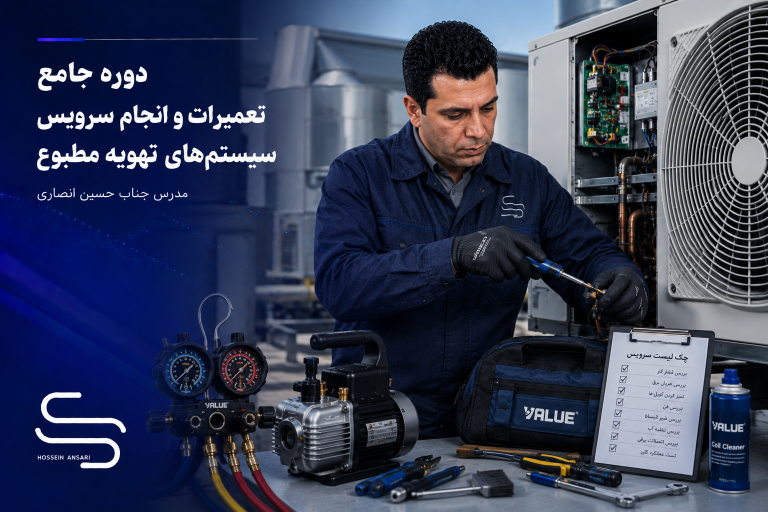 دوره جامع تعمیرات و انجام سرویس سیستم‌های تهویه مطبوع